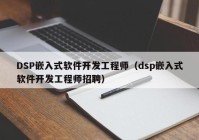DSP嵌入式软件开发工程师（dsp嵌入式软件开发工程师招聘）